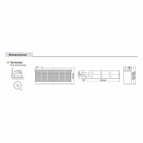 10+ Design Life 100Ah Battery - Bild 2
