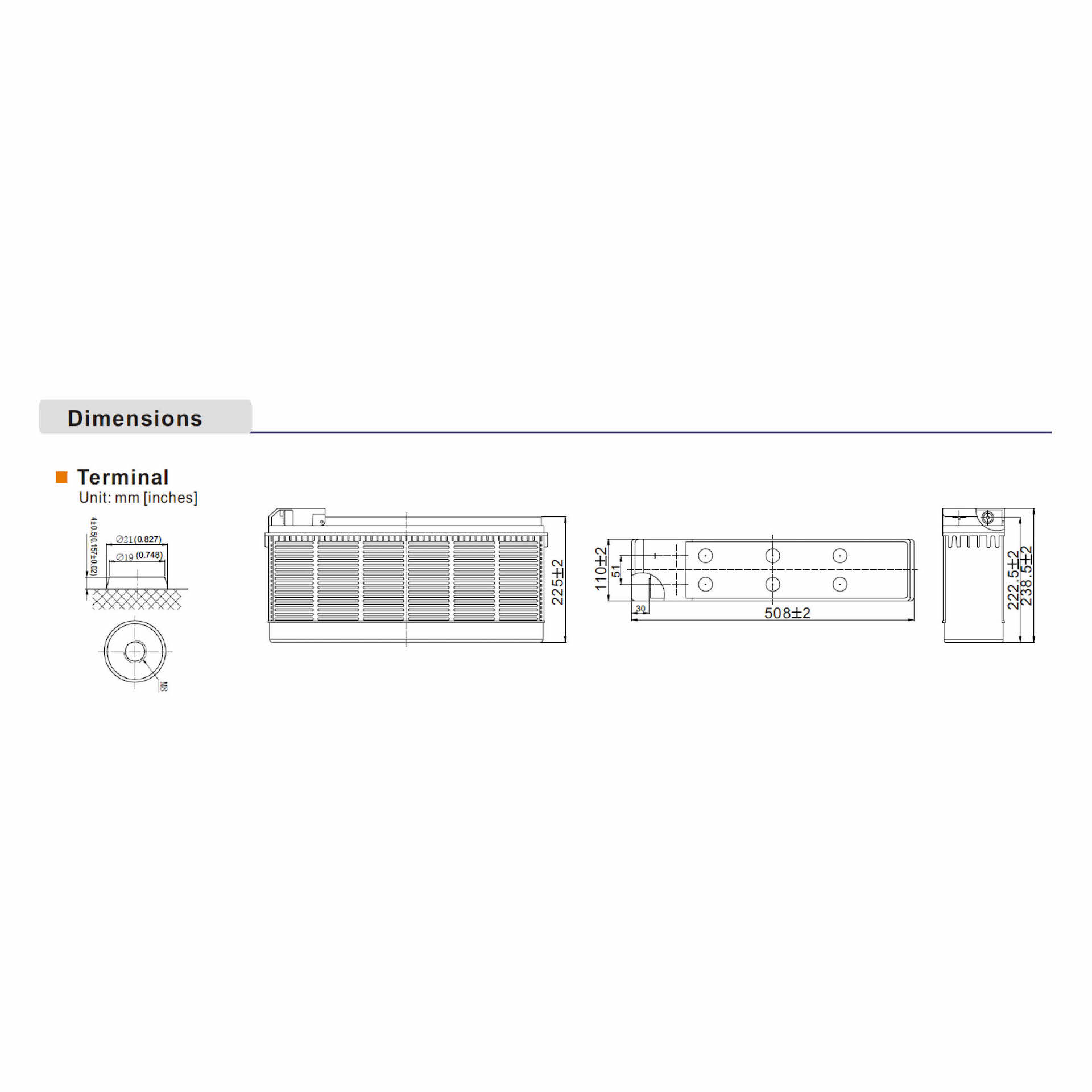 10+ Design Life 100Ah Battery - Bild 2