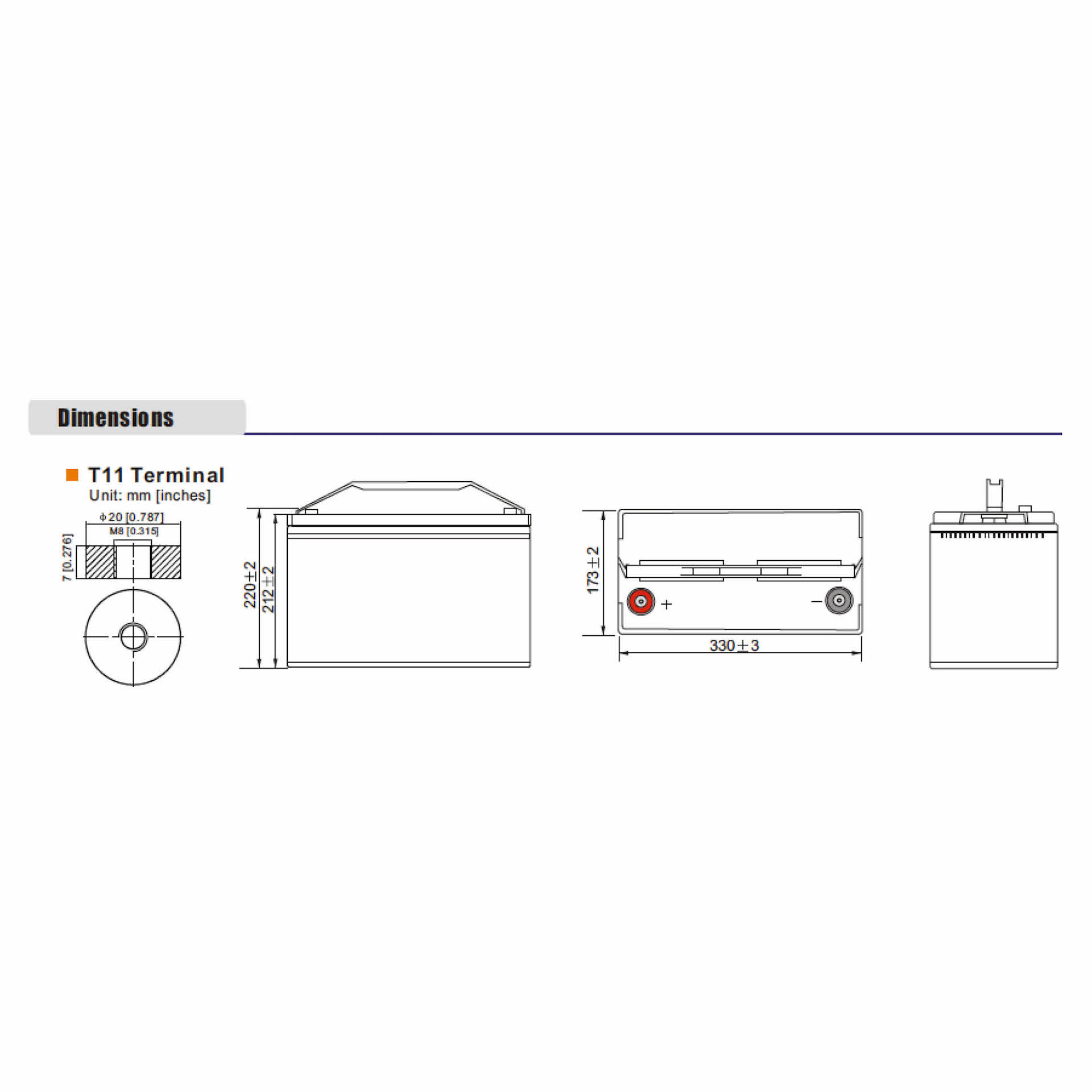 10+ Design Life 100Ah Battery - Image 2