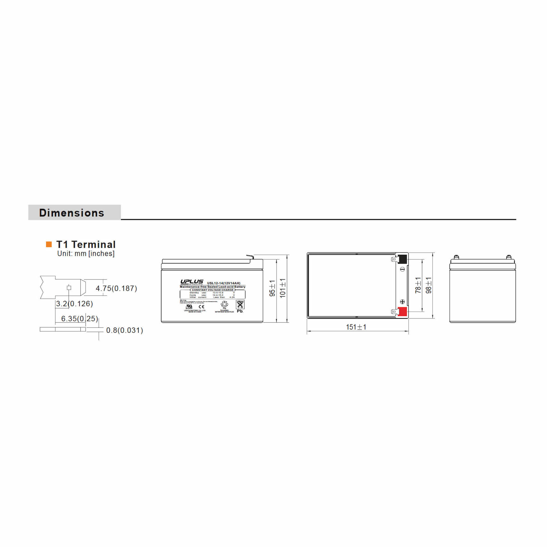 10+ Design Life 14Ah Battery - Image 2