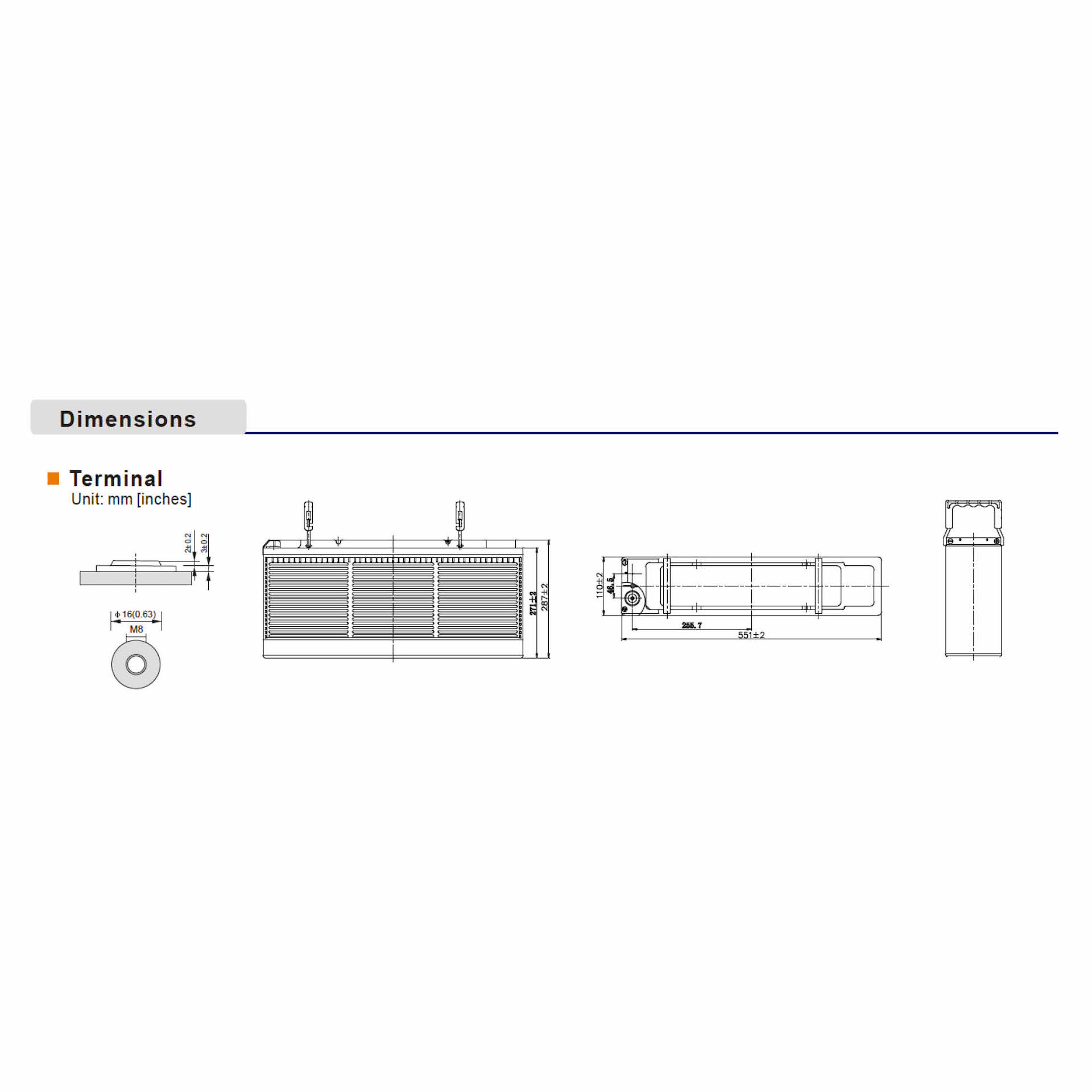 12+ Design Life 150Ah Front terminal battery - Image 2