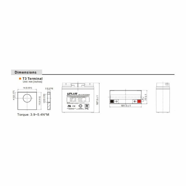 10+ Design Life 20Ah Battery - Image 2