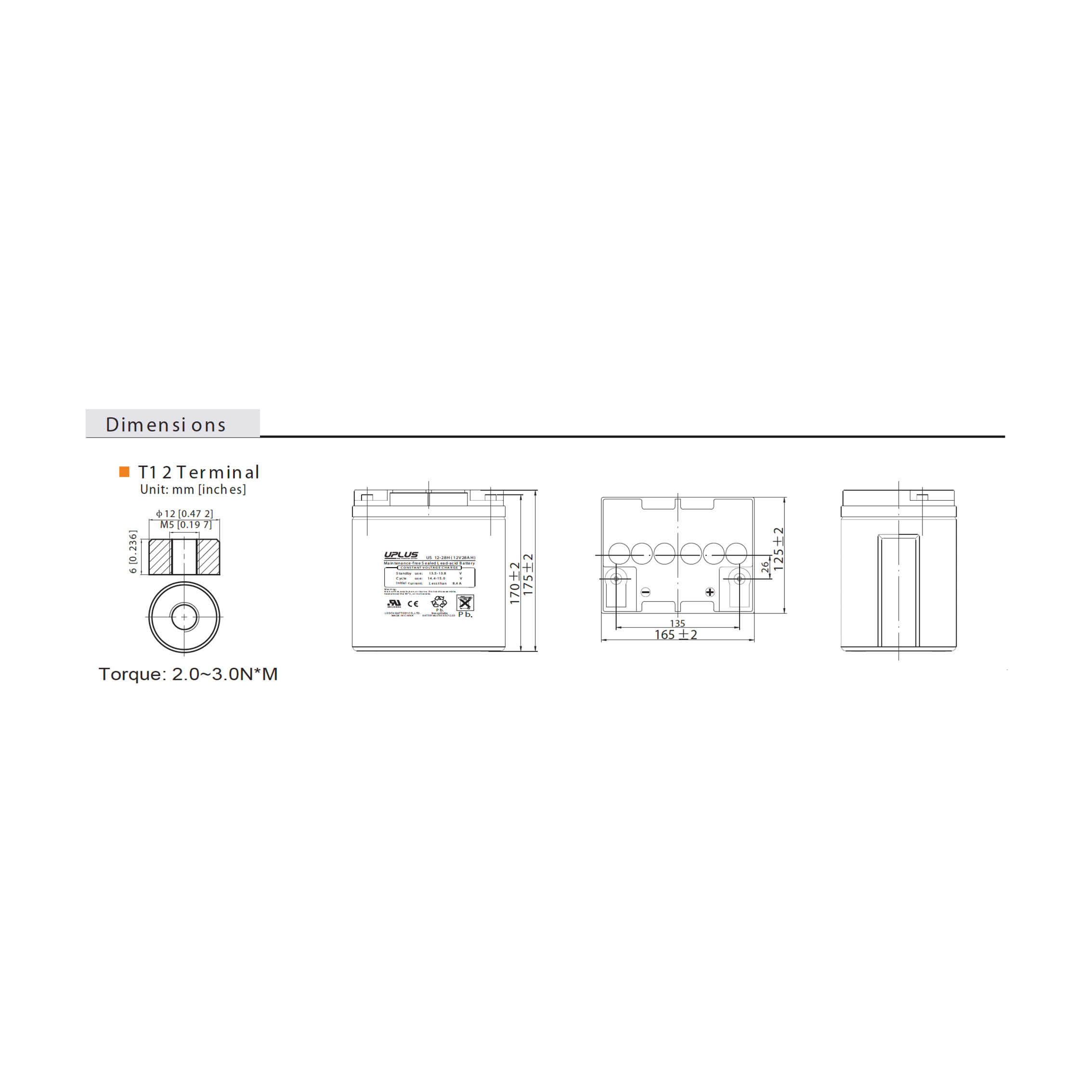 10+ Design Life 28Ah Battery - Image 2