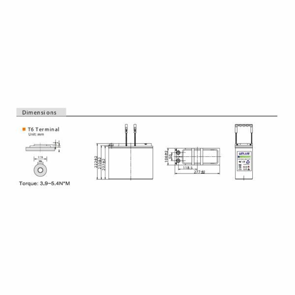 12+ Design Life 55Ah front terminal battery - Image 2
