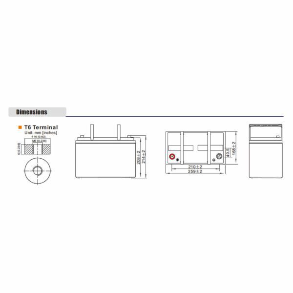 10+ Design Life 75Ah Battery - Image 2