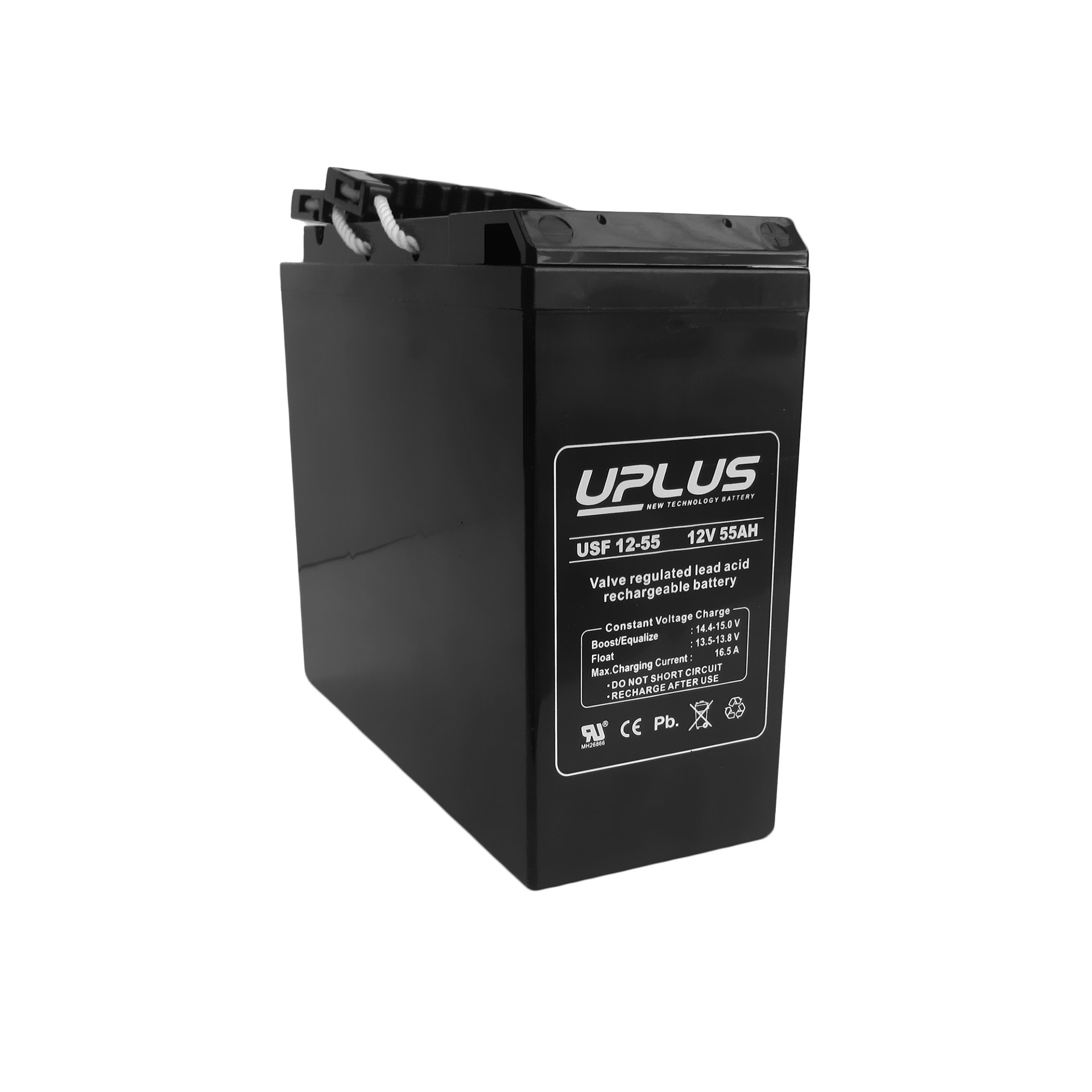12+ Design Life 55Ah front terminal battery